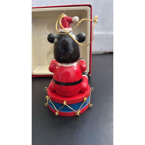 Musical Toyshop Bear Vintage Christmas Ornament Telco Creations Wooden 1984 - Picture 3 of 6